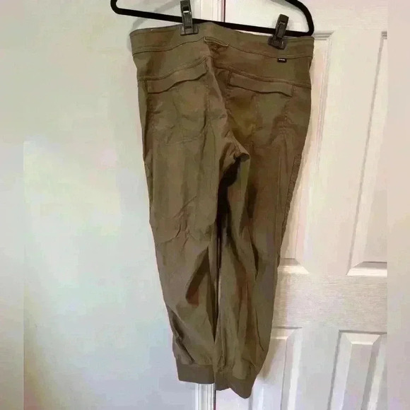 Prana Halle Jogger II Women’s 10 Regular Olive Green Button Drawstring Closure - Picture 2 of 3